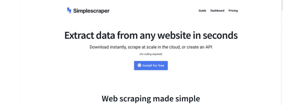 No-Code Web Scrapers